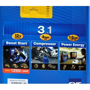 GYS GYSPACK AIR 400 - urządzenie rozruchowe z kompresorem, booster 12V, 1250A 12